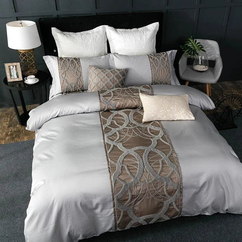 Chain Of Luxury Duvet Cover Set (Egyptian Cotton)